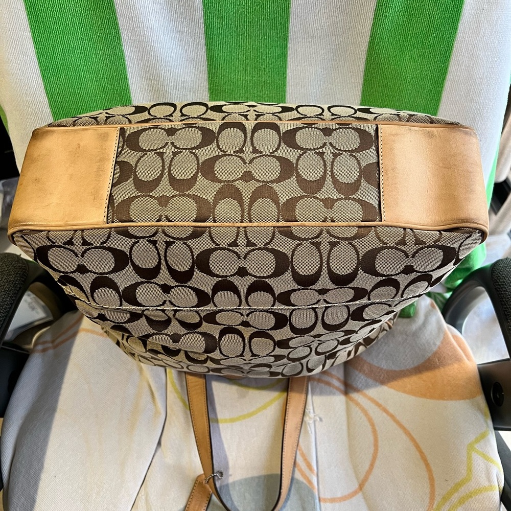 Coach Brown Signature Tote Bag - Picture 8 of 10